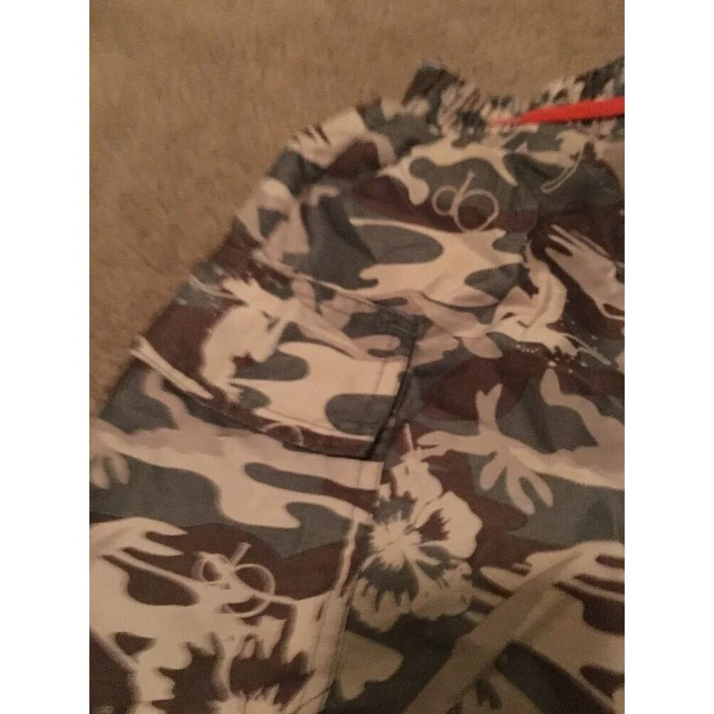 Op Boys Camouflage Swim Shorts Trunks Attached Brief Elastic Waist Size XS 4-5